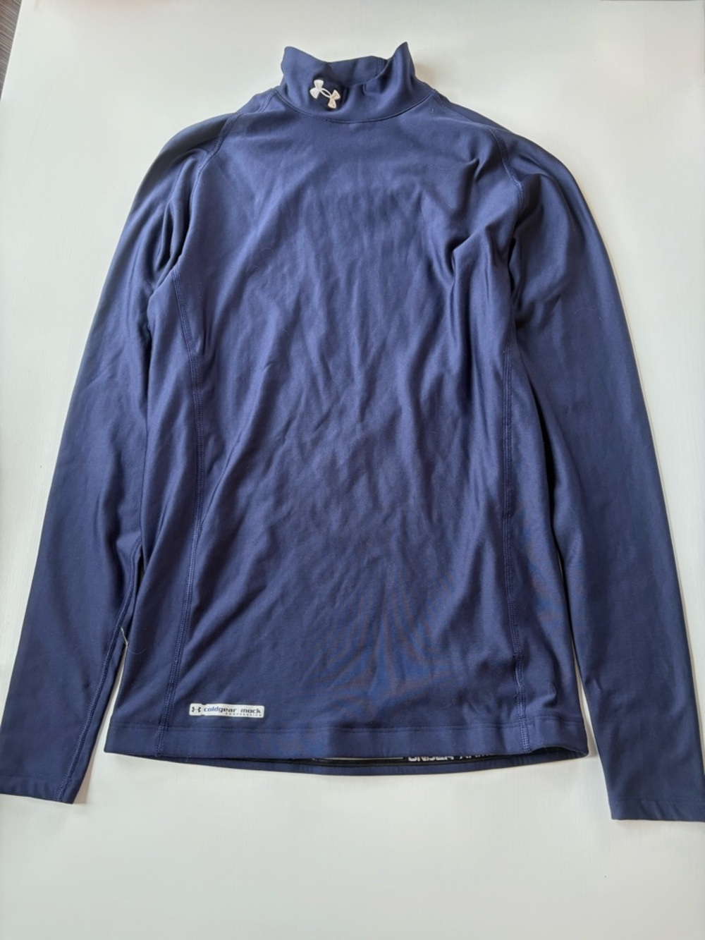 Under Armour Navy Long-Sleeve Compression Mock Neck